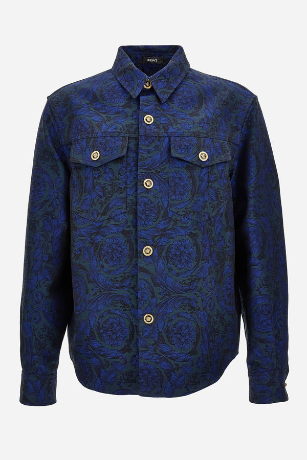 Informal Shirt In Barocco Jacquard Fabric