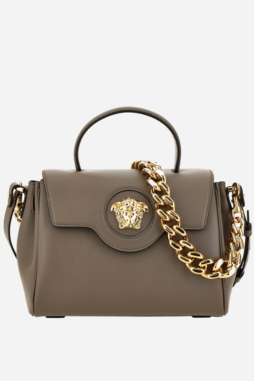 La Medusa Medium Top Handle In Grainy Calf Leather