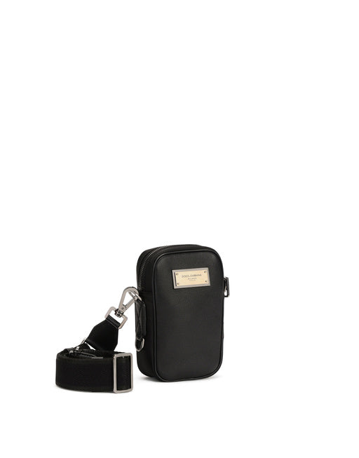 GRAINY CALFSKIN CROSSBODY BAG
