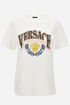 T-Shirt In Jersey Fabric Medusa Crest Print