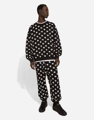 ROUND-NECK SWEATSHIRT WITH DG MONOGRAM PRINT