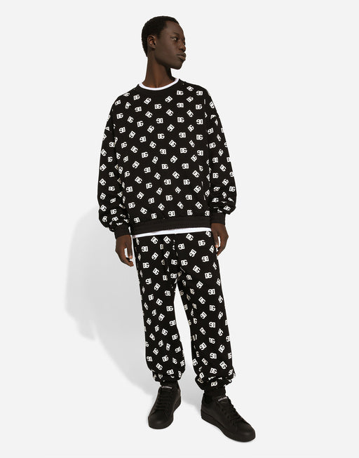 ROUND-NECK SWEATSHIRT WITH DG MONOGRAM PRINT