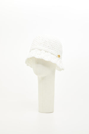 Cappello Bucket Valentino Resort In Crochet Con Dettaglio In Metallo 