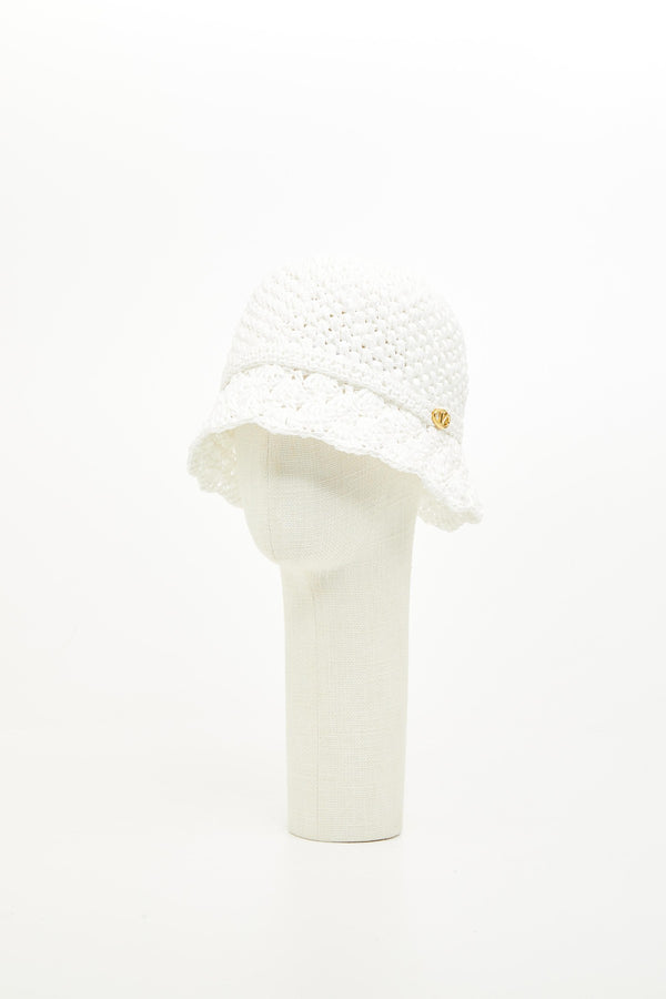 Cappello Bucket Valentino Resort In Crochet Con Dettaglio In Metallo 