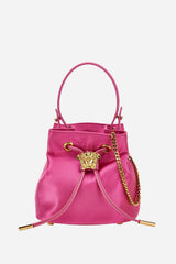 La Medusa Bucket In Satin-Lamb Leather