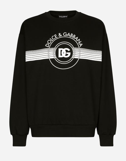 JERSEY SWEATSHIRT WITH DG LOGO PRINT