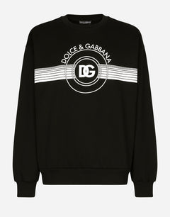 JERSEY SWEATSHIRT WITH DG LOGO PRINT