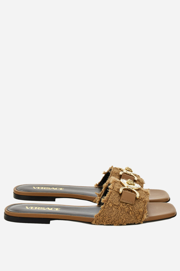 Medusa 95 Flat Sandal H.10 In Fabric