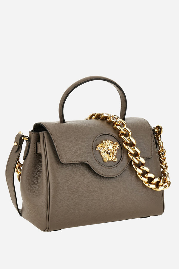 La Medusa Medium Top Handle In Grainy Calf Leather