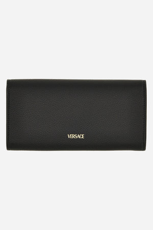 La Medusa Long Wallet In Grainy Calf Leather