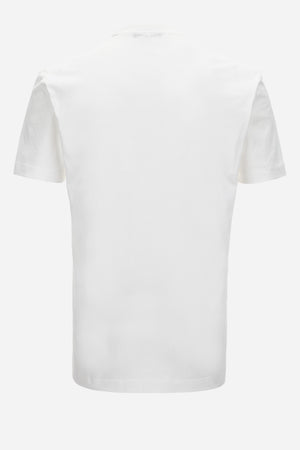 T-Shirt In Jersey Fabric + Versace Stamp Print
