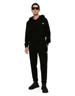 JOGGING PANTS IN WOOL AND CASHMERE KNIT