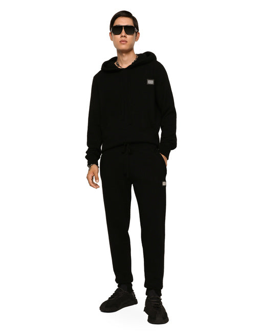 JOGGING PANTS IN WOOL AND CASHMERE KNIT