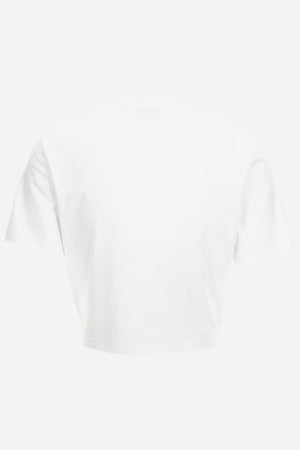 T-Shirt In Jersey With Versace Palm Print
