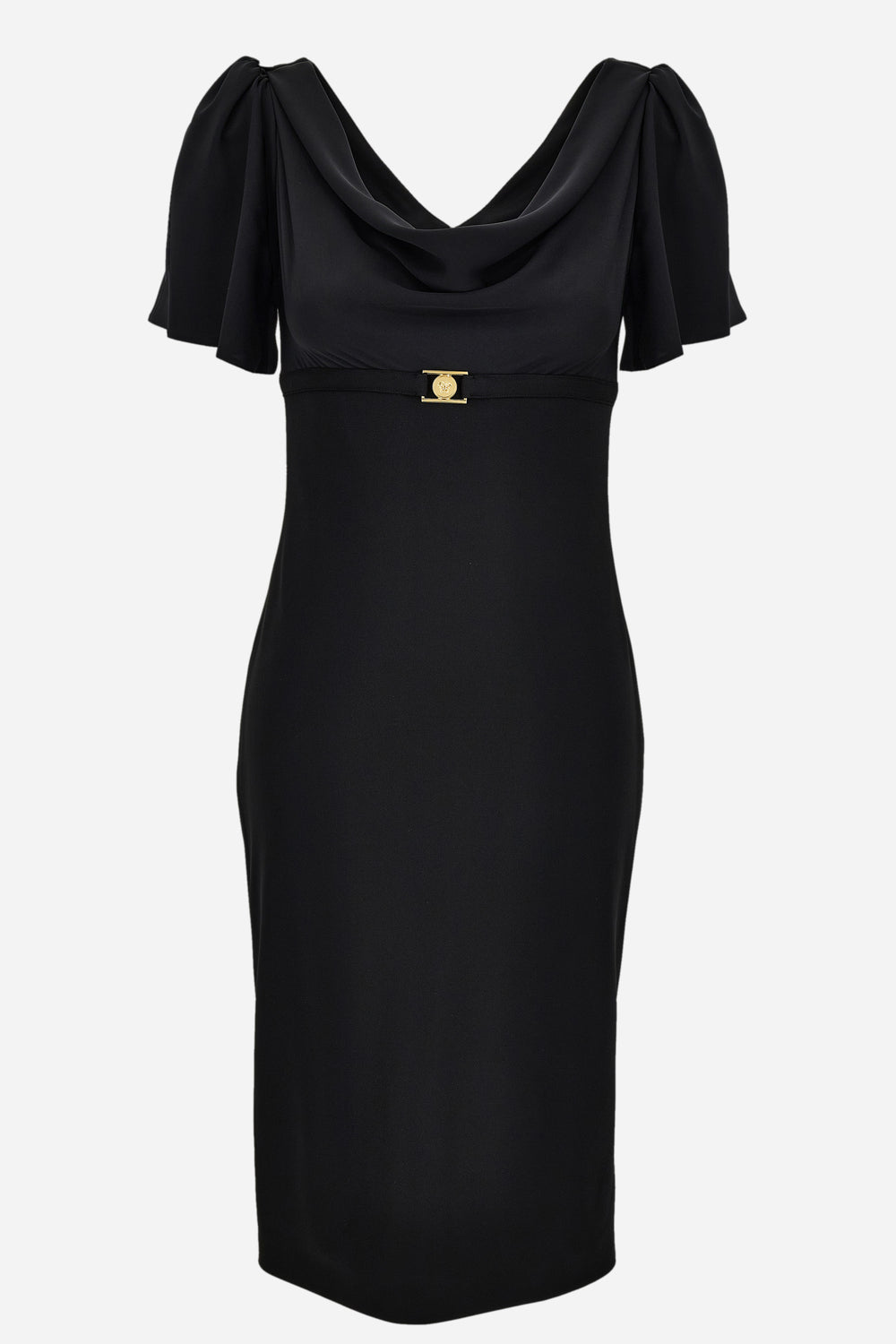 Dress In Techno Piquet Stretch Fabric-Poly Details