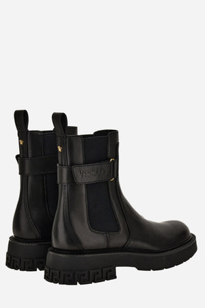 Versace Tank Chelsea Boot In Calf Leather