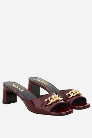 Icon Chain Mule  In Patent Leather
