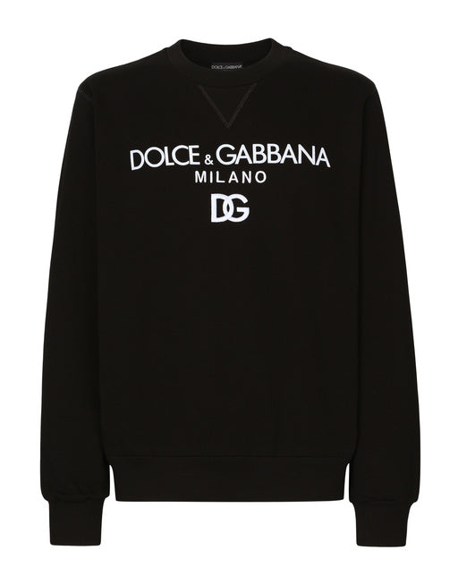 JERSEY SWEATSHIRT WITH DG EMBROIDERY