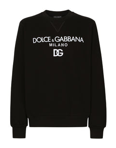 JERSEY SWEATSHIRT WITH DG EMBROIDERY