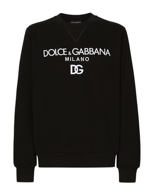 JERSEY SWEATSHIRT WITH DG EMBROIDERY