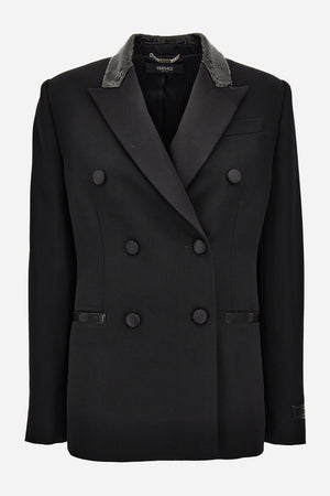 Evening Jacket In Responsible Wool Grain De Poudre Natural Stretch