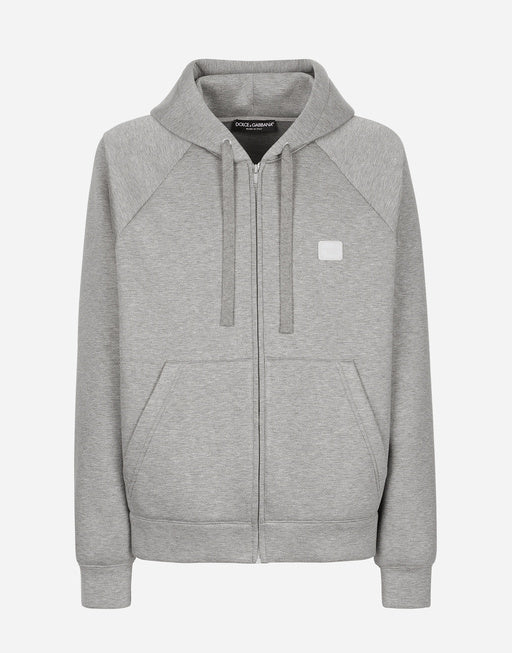 ZIP-UP HOODIE WITH TAG