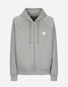 ZIP-UP HOODIE WITH TAG