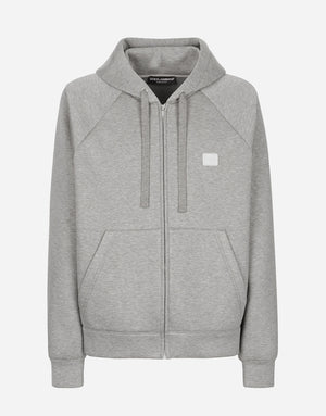 ZIP-UP HOODIE WITH TAG