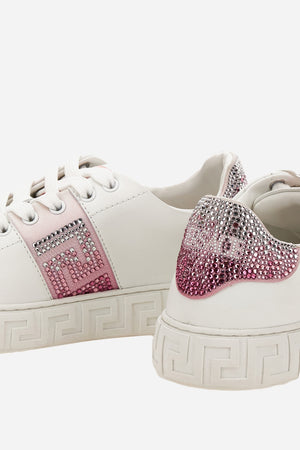 La Greca Sneaker In Free Bio Fabric-Satin-Degrade Strass