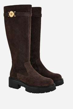 Icon Boot  In Suede-Enamel Hw