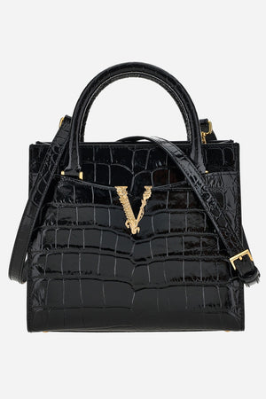 Virtus Small Top Handle In Vitello Embossed Coccodrillo