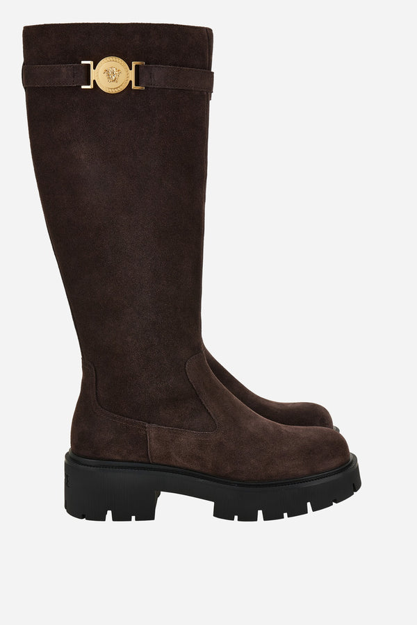 Icon Boot  In Suede-Enamel Hw