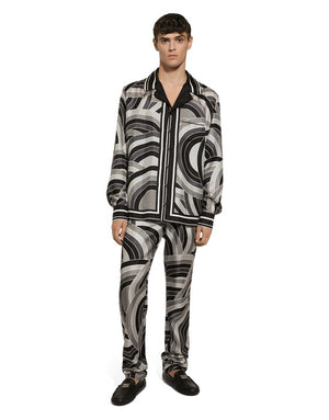 PRINTED SILK SHIRT
