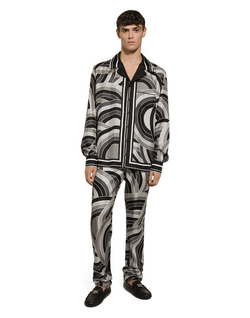 PRINTED SILK SHIRT