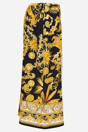 Skirt In Twill Poly Barocco Palm Print