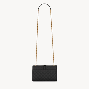 Envelope small in pelle trapuntata grain de poudre