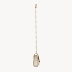 Envelope small in pelle trapuntata grain de poudre