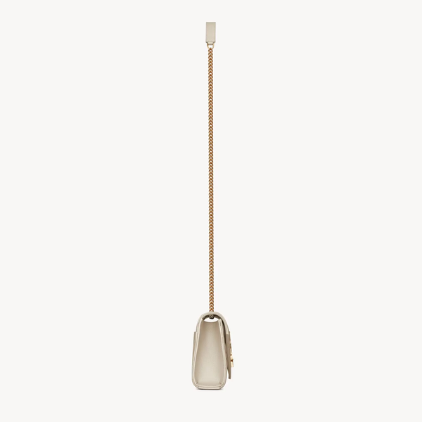 Envelope small in pelle trapuntata grain de poudre