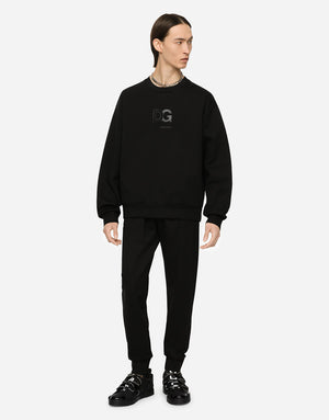 JERSEY SWEATSHIRT WITH 3D DG PATCH