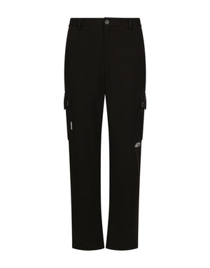 TECHNICAL JERSEY CARGO PANTS WITH DGVIB3 PRINT