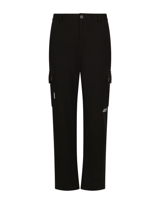 TECHNICAL JERSEY CARGO PANTS WITH DGVIB3 PRINT
