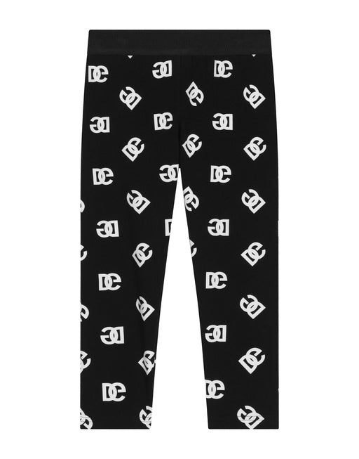 INTERLOCK LEGGINGS WITH DG LOGO PRINT