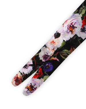 TULLE TIGHTS WITH ROSE GARDEN PRINT