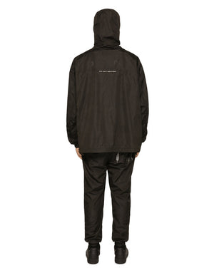 HOODED NYLON JACKET WITH DGVIB3 PRINT