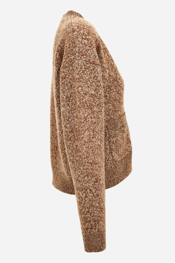 Knit Sweater In Mouline' Wool Cashmere Icons