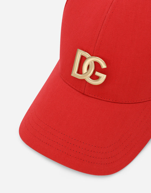 COTTON BASEBALL CAP WITH DG PATCH