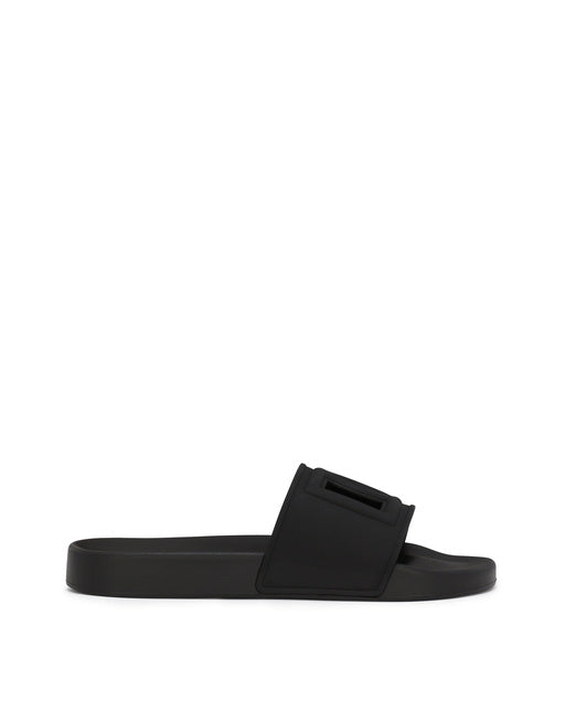 RUBBER BEACHWEAR SLIDERS WITH DG LOGO