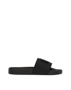 RUBBER BEACHWEAR SLIDERS WITH DG LOGO