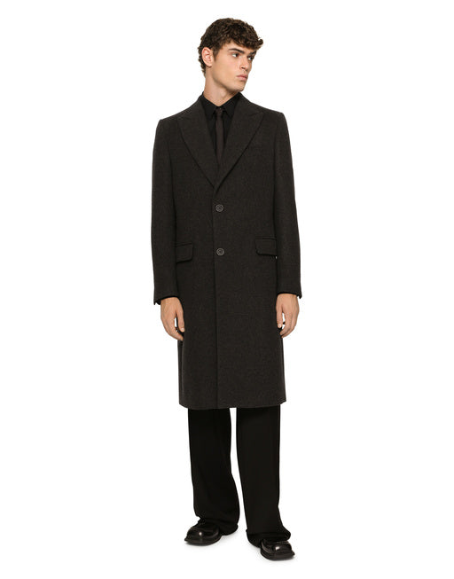 SINGLE-BREASTED WOOL COAT