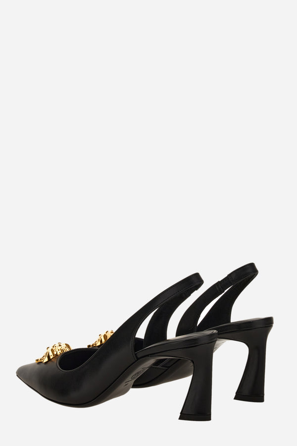 La Medusa Sling Back  In Calf Leather